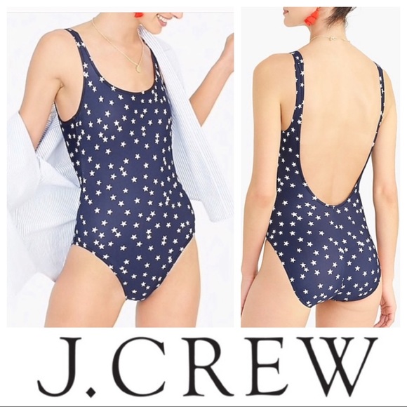 J. Crew Other - Navy Stars One-Piece Swimsuit